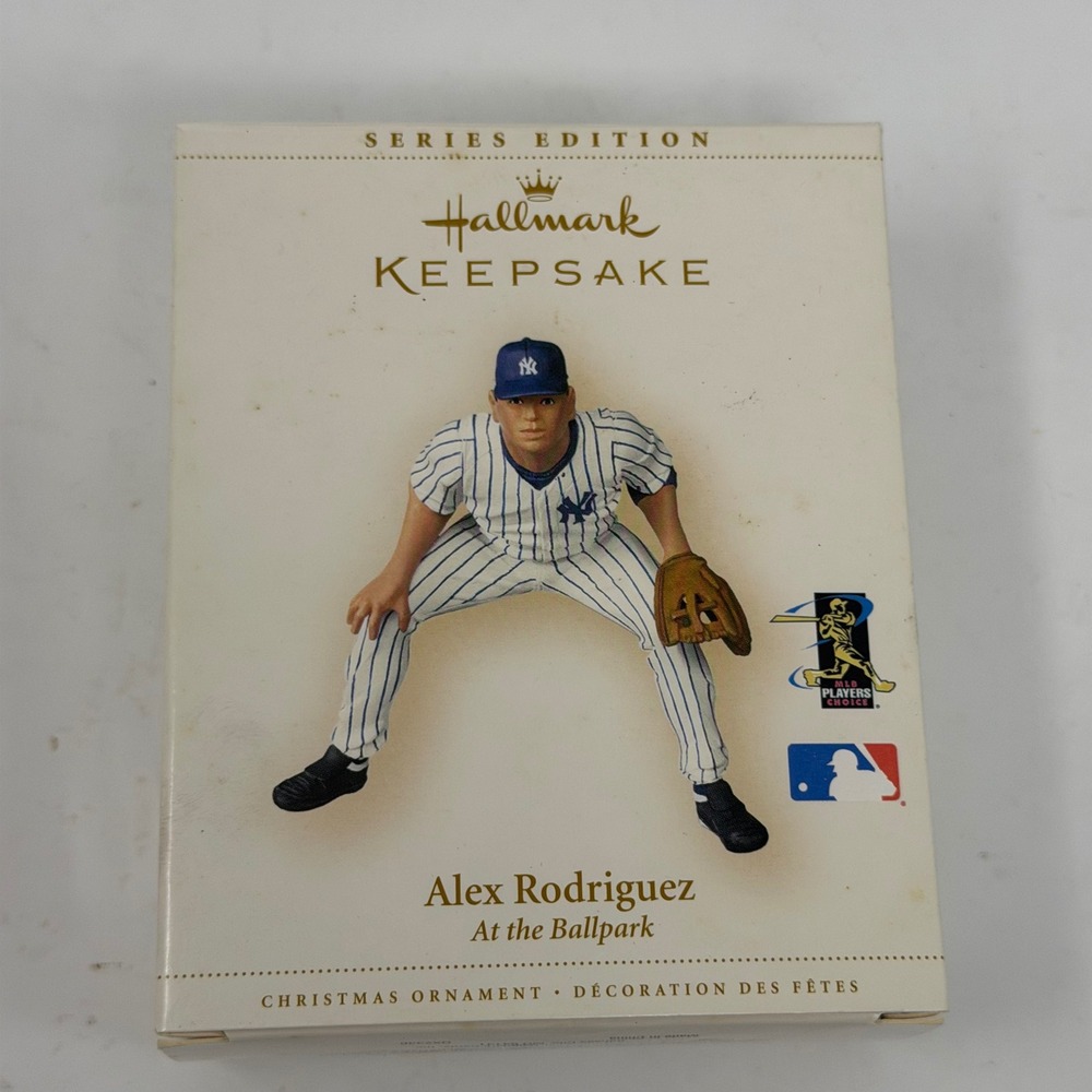 Hallmark Keepsake Alex Rodriguez New York Yankees At the Ballpark Ornament 2005